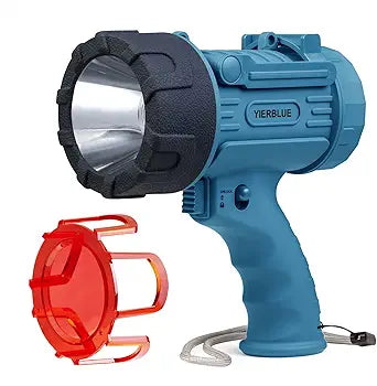 Rechargeable Spotlight with 6000 Lumens LED for Outdoor Use