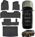 Floor Mats & Trunk Mat for 2021-2025 Chevrolet Suburban 8 Seats