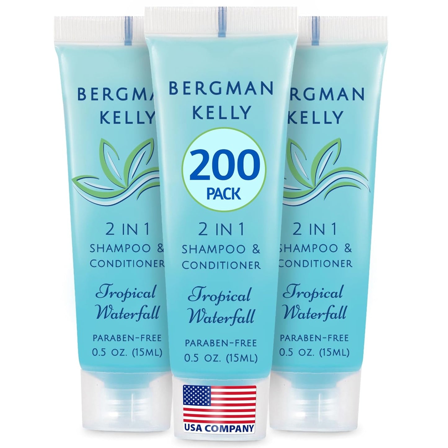Bergman Kelly Travel Size 2 in 1 Shampoo & Conditioner 200 PK