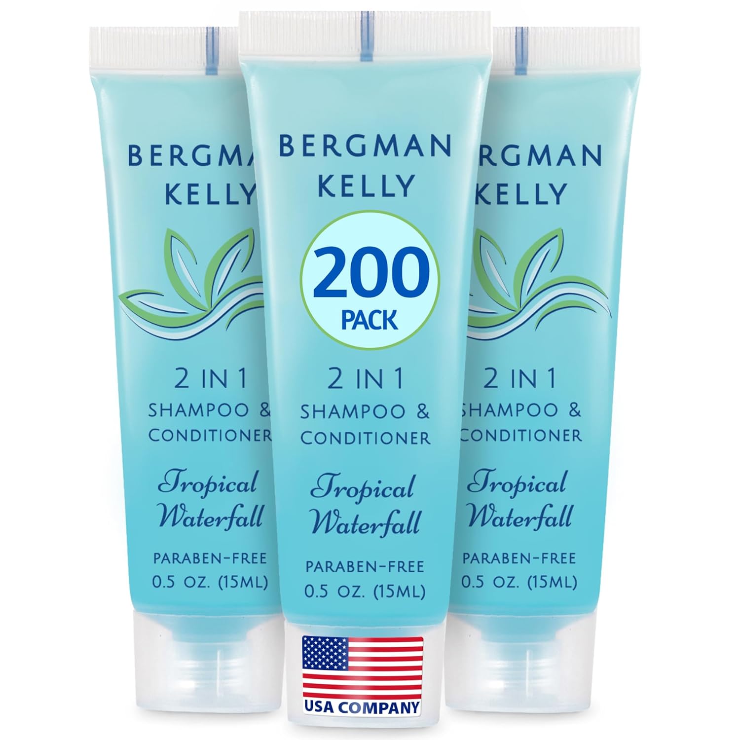 Bergman Kelly Travel Size 2 in 1 Shampoo & Conditioner 200 PK