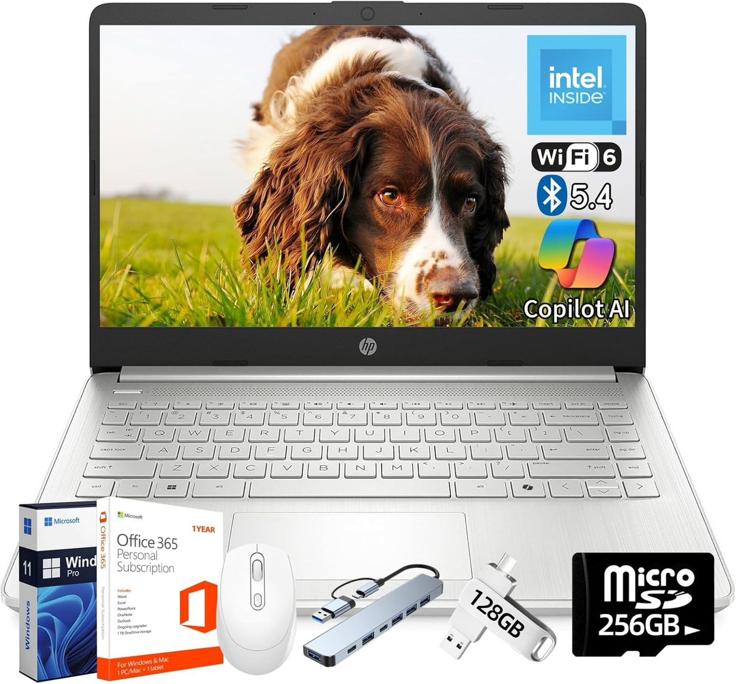 HP 2025 14 inch Laptop with Intel N150 and 16GB RAM