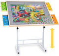 Adjustable Puzzle Table 35x26 in for 1500 Piece Puzzles - Tilt