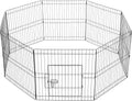 24 in 32 Panel Foldable Dog Pen - Portable Pet Playpen for Puppies