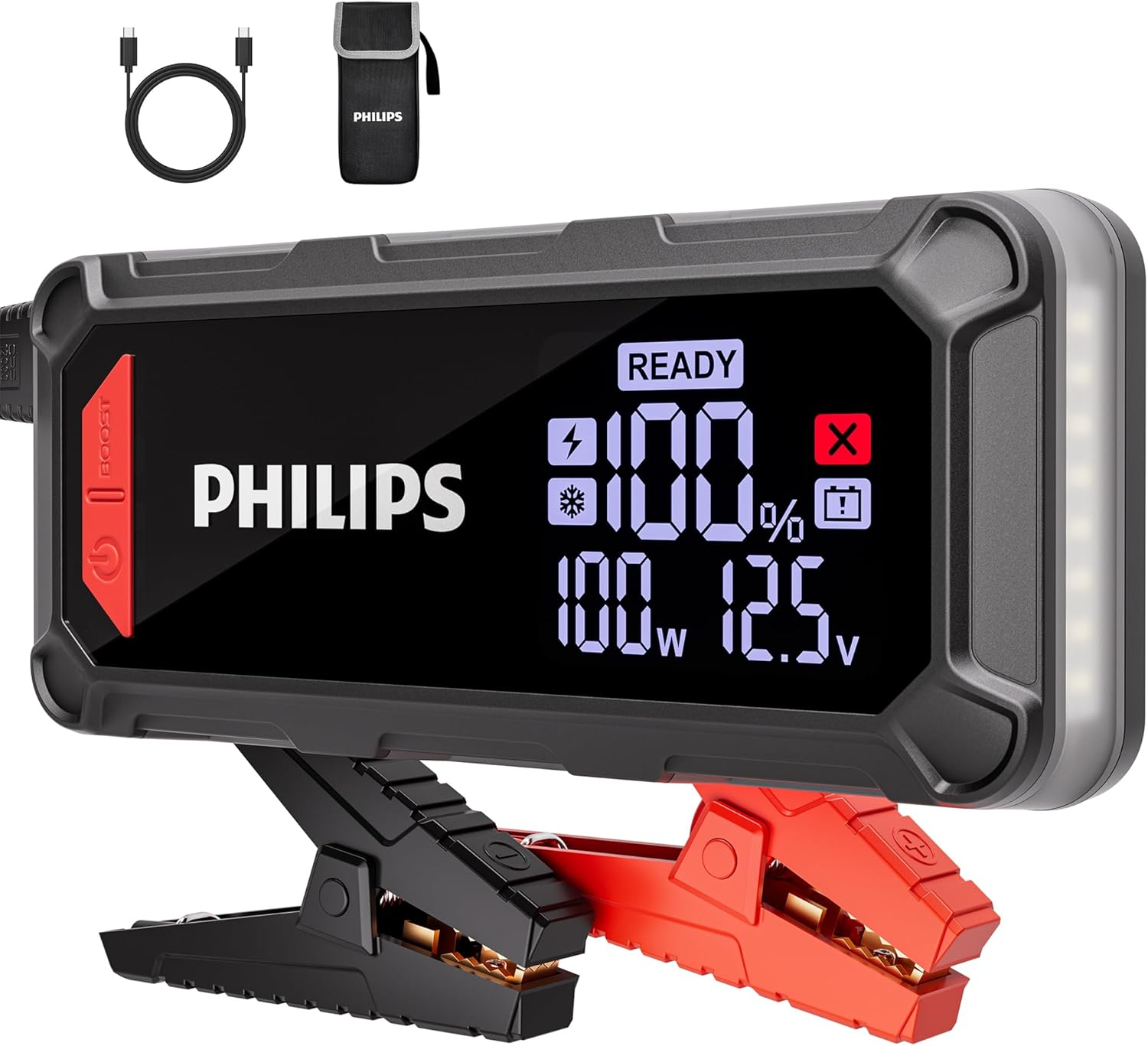 PHILIPS 3500A Portable Jump Starter: Power Your Engine Anytime!