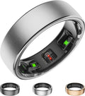 Smart Ring for Women Men Activity Tracker Silver - No Subscription