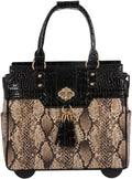 Alligator Compatible Rolling Laptop Tote Bag - Stylish Travel Carryall