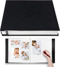 Large Photo Album Self Adhesive 11 x 10.8 in - Sturdy Linen Scrapbook