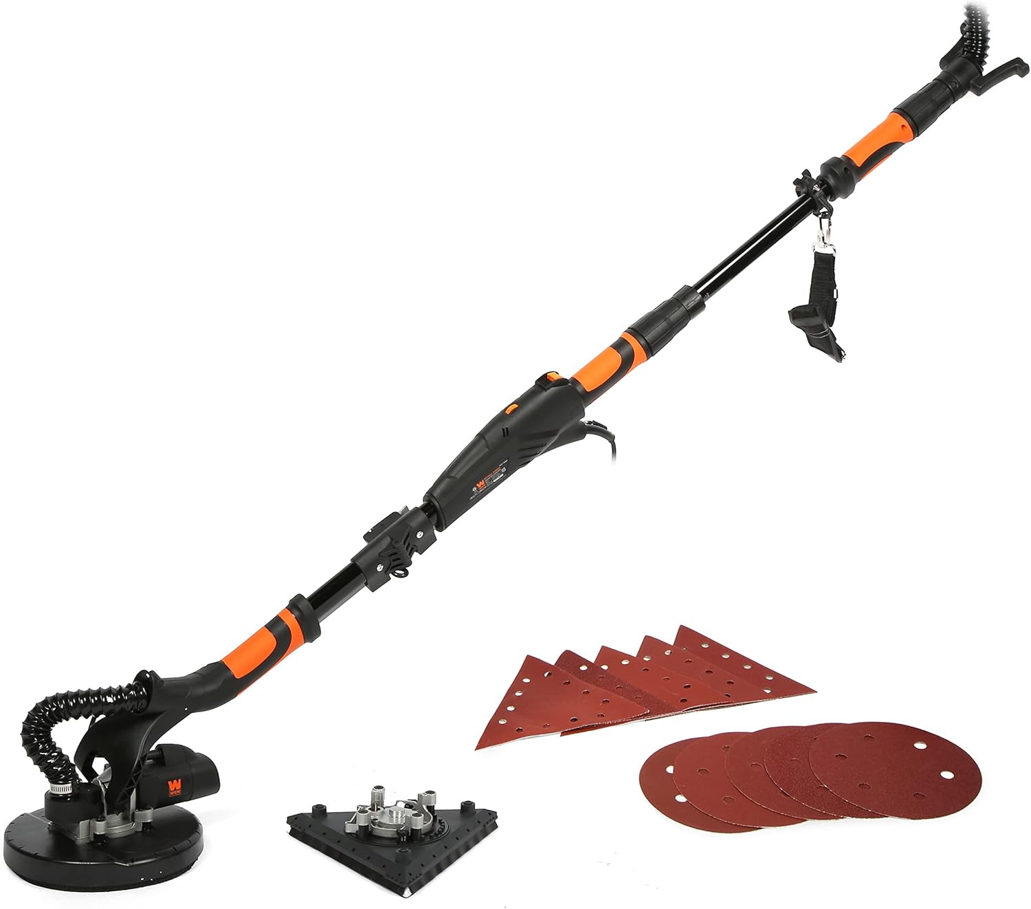 WEN DW5084 5-Amp Dual-Head Drywall Sander 15ft Hose