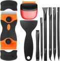 Plastic Scraper Tool 9-Piece Cleaning Kit - Non Scratch Label Remover