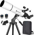Telescopes for Adults Astronomy 80mm Aperture Refractor - Portable