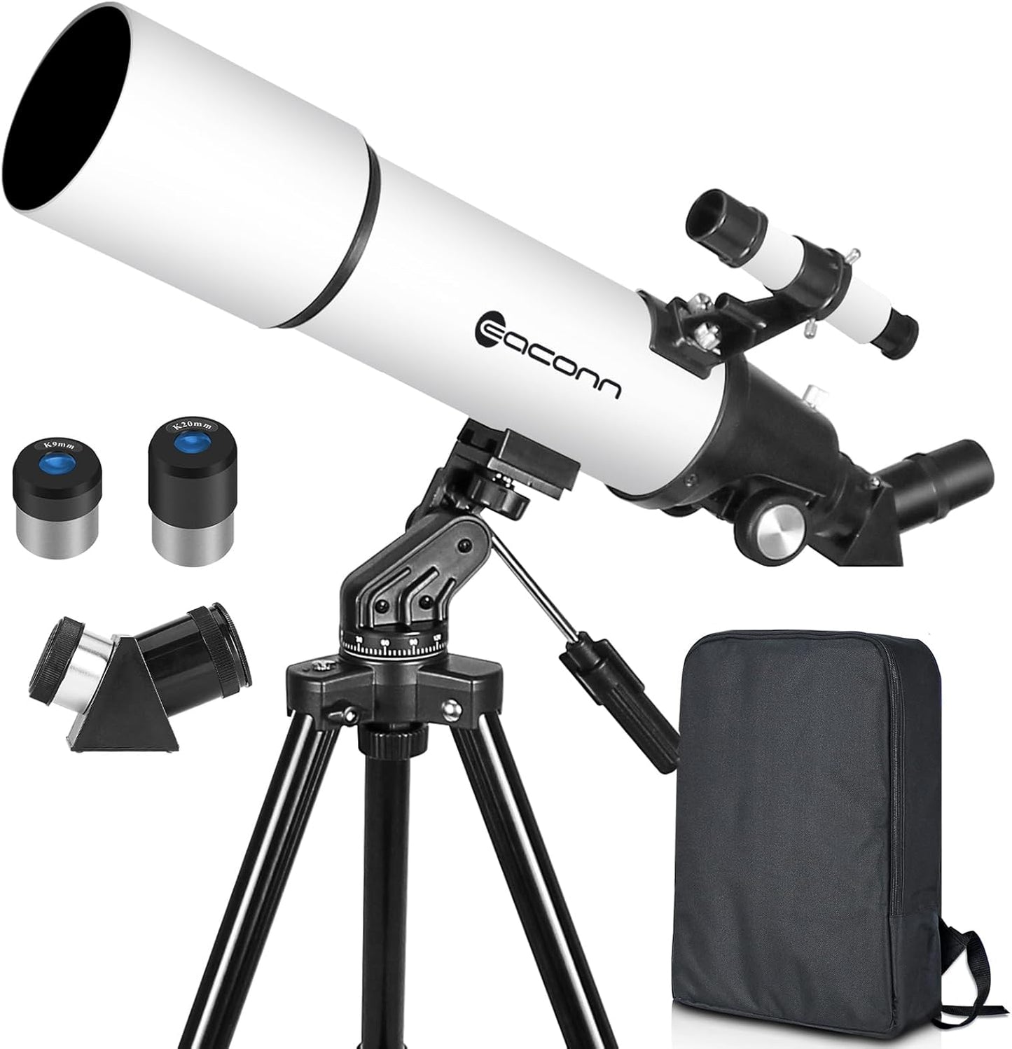 80mm Aperture Refractor Telescope for Adults and Kids Fun
