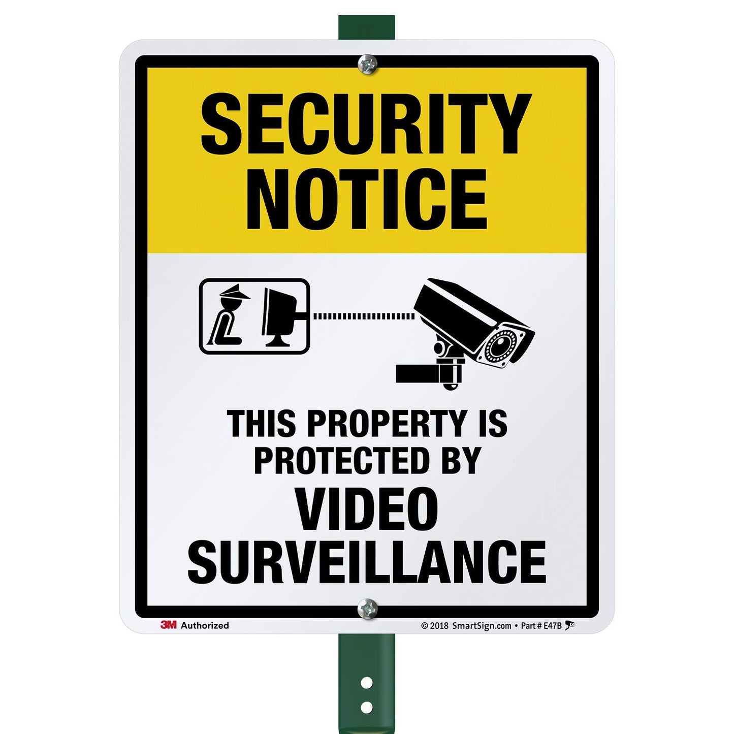 Security Notice Property Protected By Video Surveillance Sign
