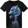 Black Sound Activated LED T Shirt for Men - Light Up Equalizer Shirt