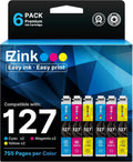 E-Z Ink Remanufactured Epson 127 6-Pack Ink Cartridges - Value Pack