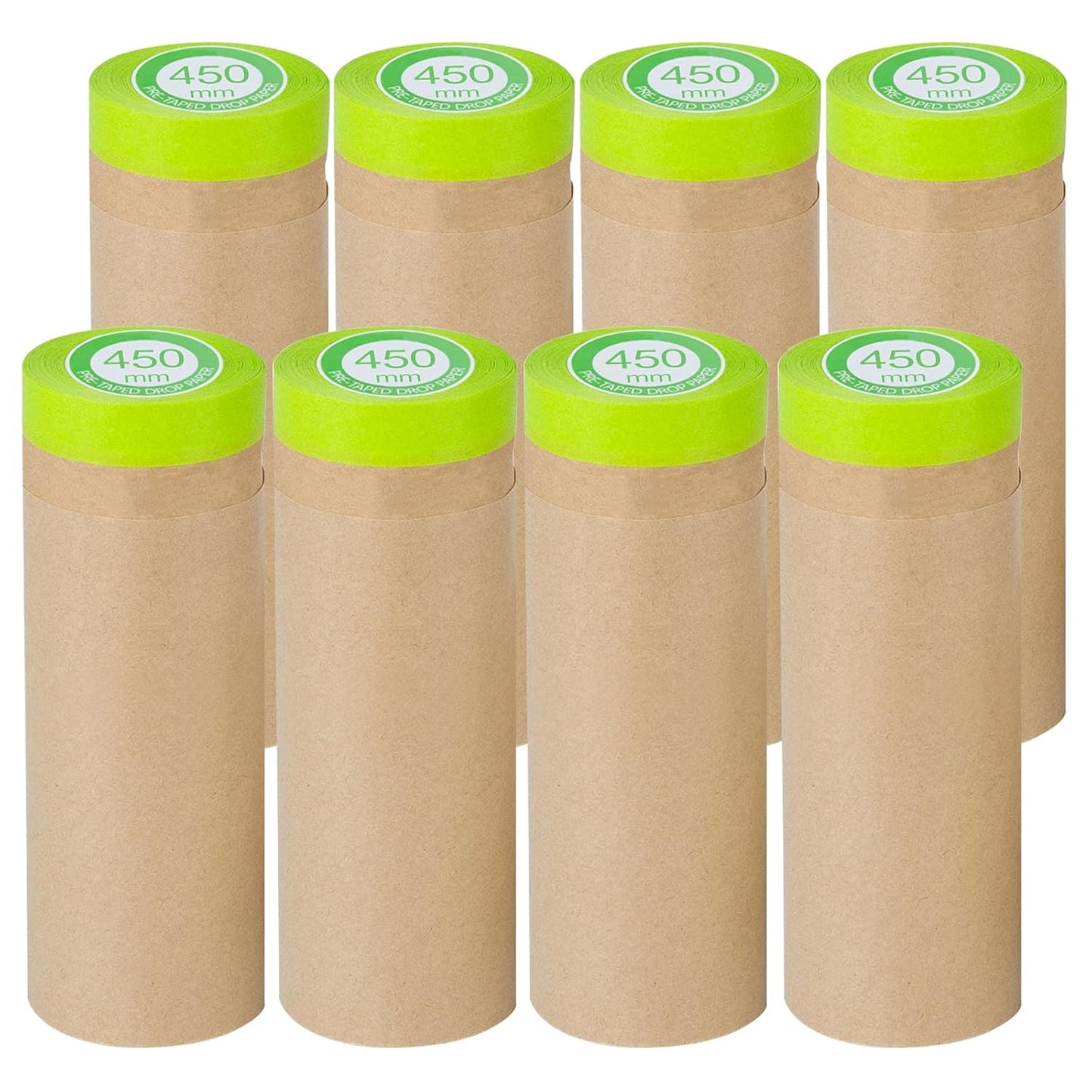 Pre-Taped Masking Paper for Painting - 18in x 50ft Roll