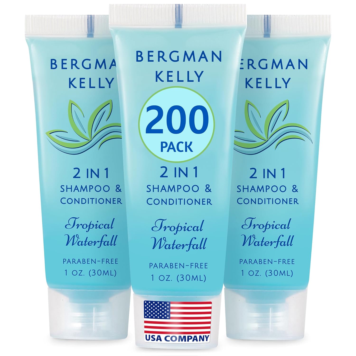 Travel Size 2 in 1 Shampoo & Conditioner - Tropical Waterfall
