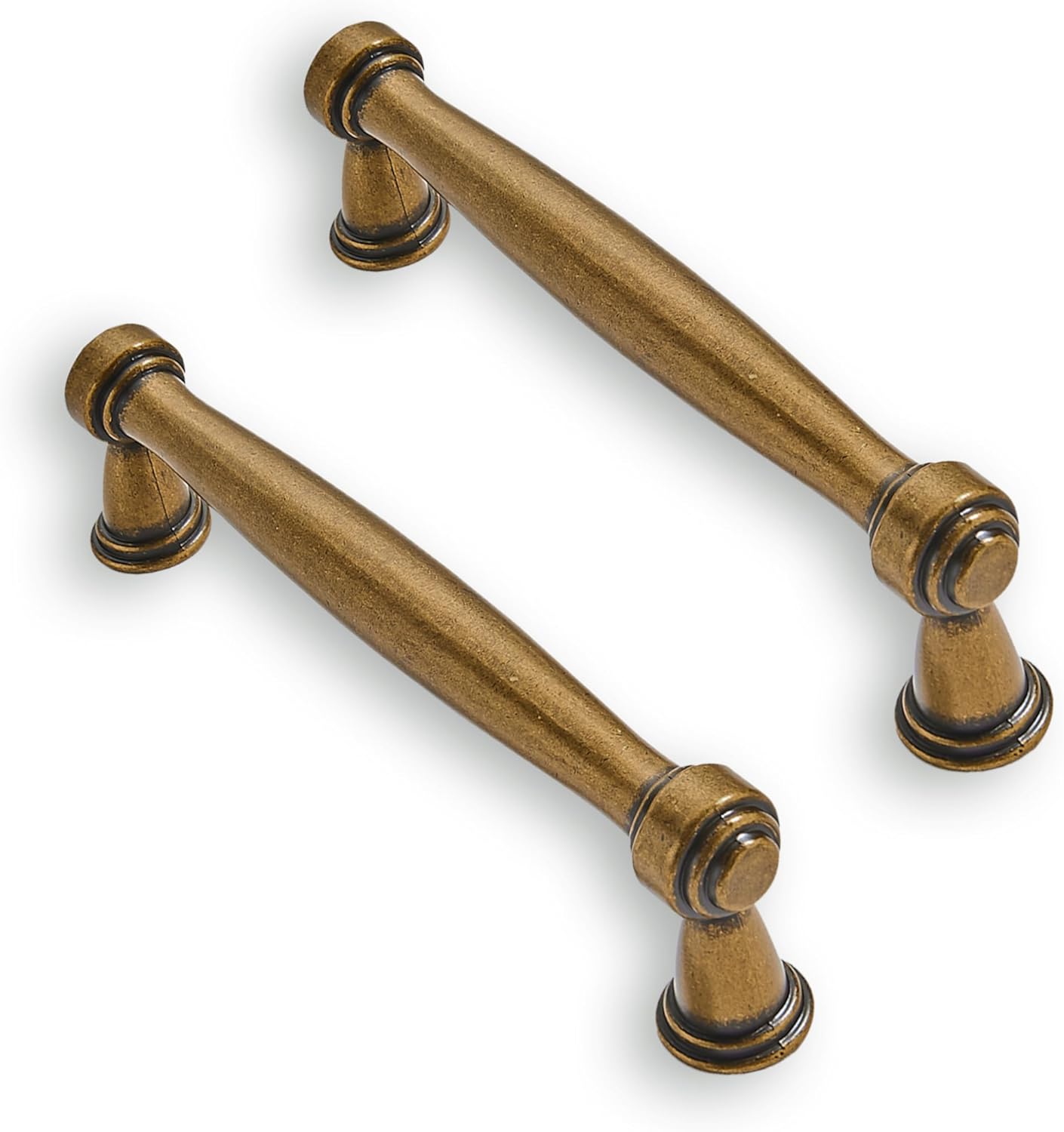 Solid Heavy Duty 10 Pack 3 Inch Vintage Antique Brass Pulls