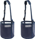 Heavy Duty Mesh Horse Feed Bag for Grain - 2PCS Blue