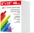 Simetufy 48 Pack 8 x 10 in Canvas Boards for Painting - Value Pack