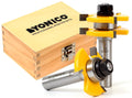 Tongue and Groove Router Bits Set for 3/4-In Stock - Precise 1/4in