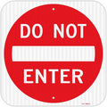 T&R Large Do Not Enter Sign 18 x 18 in - Durable Reflective Metal