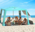 Rhino Valley Beach Cabana 8x8 ft Foldable Beach Tent - Stable UPF50