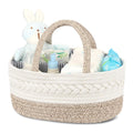 Maliton Diaper Caddy Organizer for Baby - Portable Cotton Rope Storage