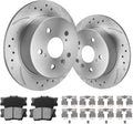 Rear Brake Pads and Rotors Kit Compatible with Toyota Avalon 2008-2012