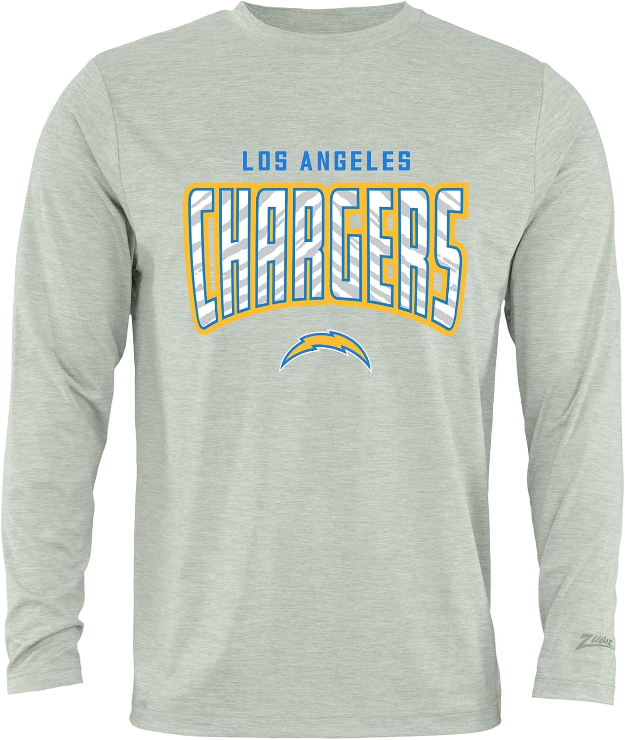 Zubaz NFL Men's Long Sleeve Team Graphic T-Shirt for Fans