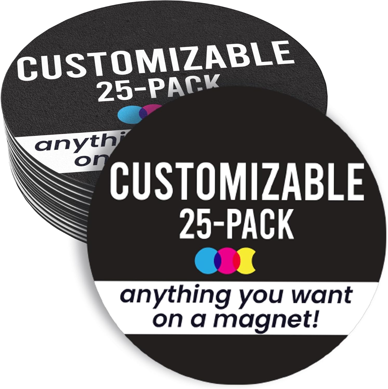 Customizable 30 Mil Round Magnet for Vehicles and Promotions