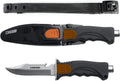 Cressi Skorpion Diving Knife - Tempered Stainless Blade, Pointed/Blunt