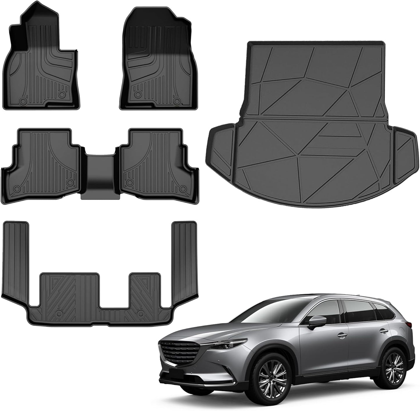 Automotive Floor Mats & Cargo Liners for 2016-2023 Mazda CX-9