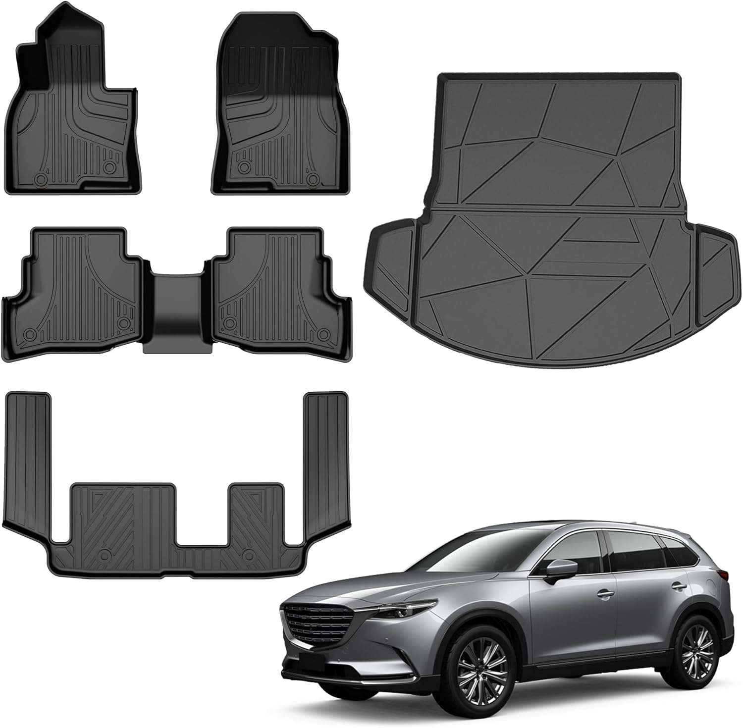 Automotive Floor Mats & Cargo Liners for 2016-2023 Mazda CX-9