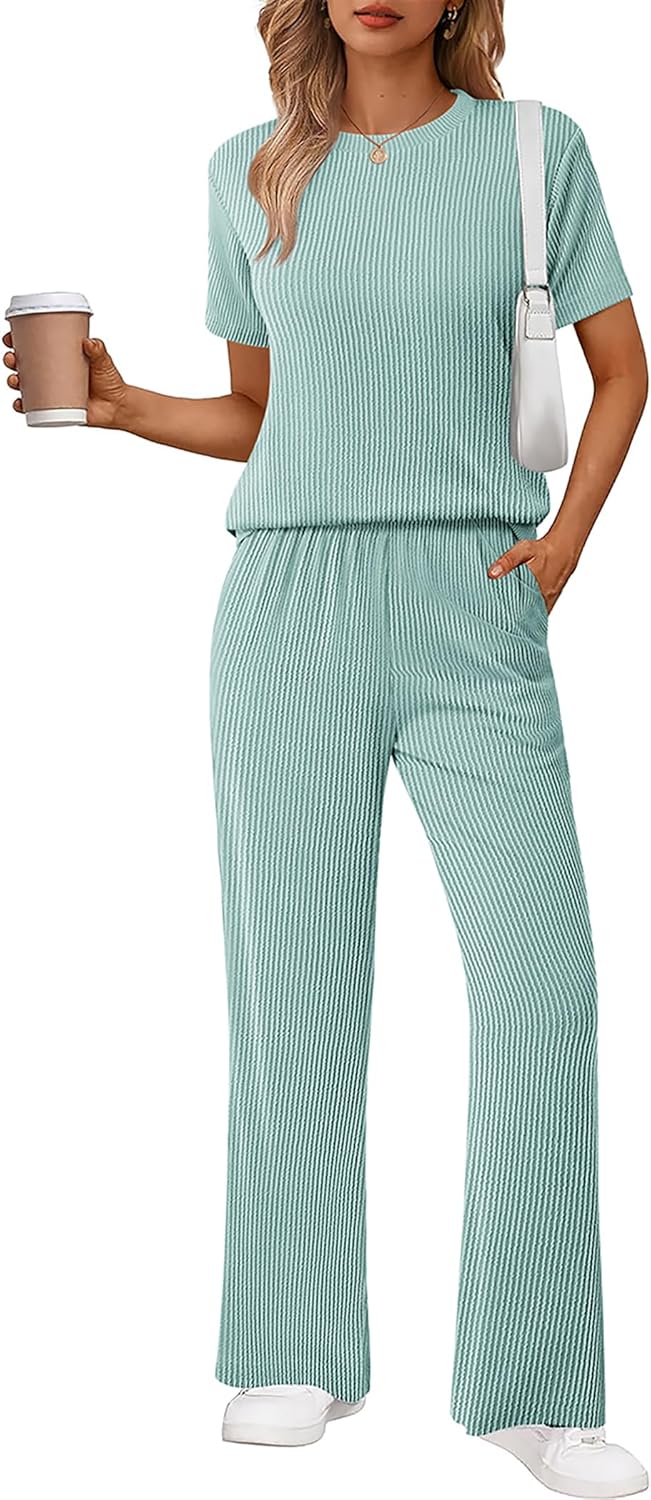 Ekouaer Lounge Set for Women: Comfy 2 Piece Pajama Outfits