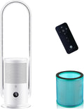 Bladeless Tower Fan and Air Purifier - Quiet HEPA Cooling