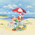 Santa's Umbrella 3-Ply Cocktail Napkins - Festive 40CT Set