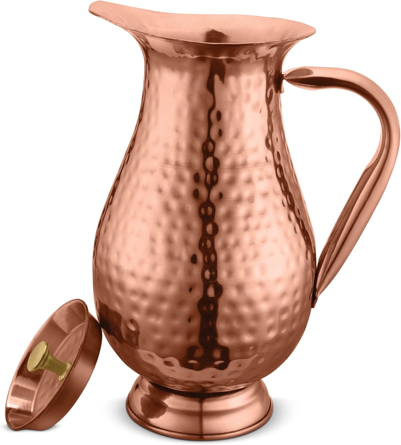 AVADOR Handcrafted 100% Pure Copper Jug for Ayurveda Health