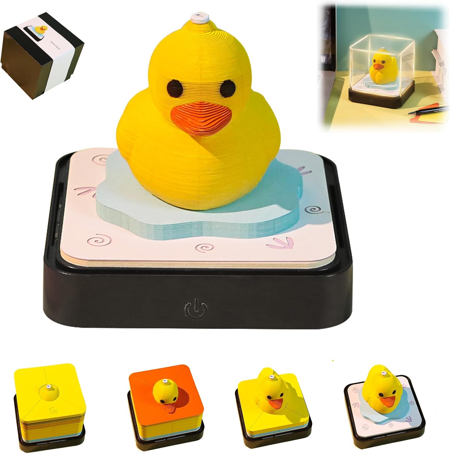 3D Calendar 2026 Desk Time Piece with LED Lights for Home Decor