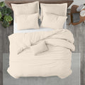 Queen Size Duvet Cover Set 100% Egyptian Cotton Sateen - Ultra Soft