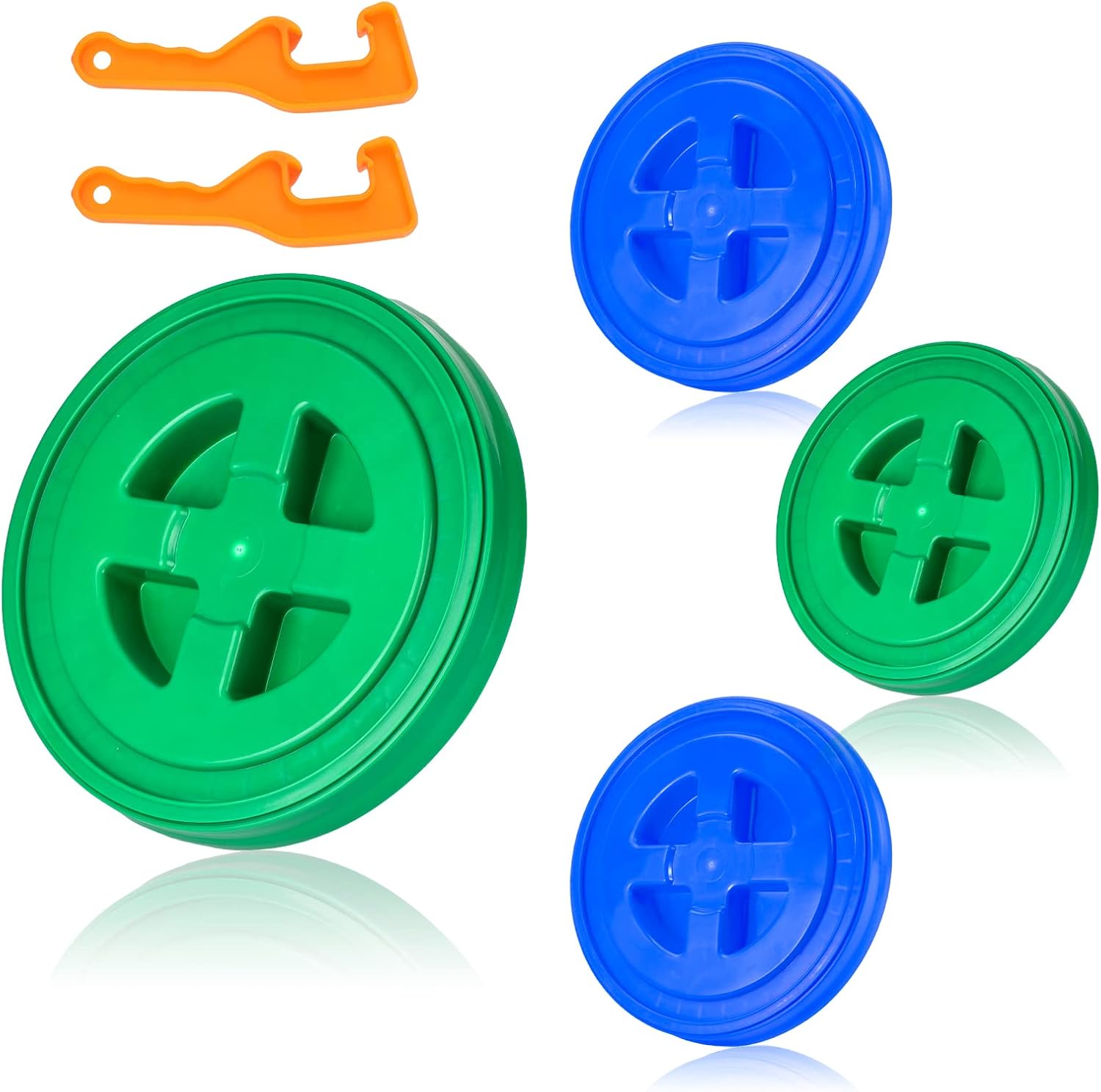 5 Gallon Bucket Lid Set with Opener for Leak-Proof Storage