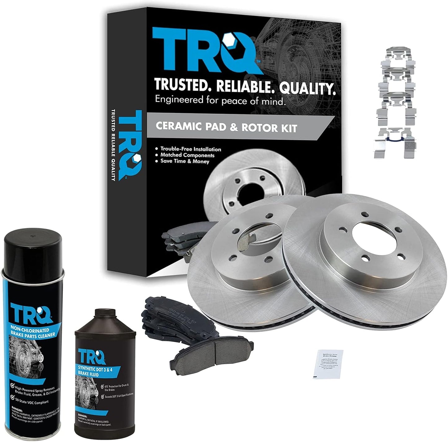 TRQ Front Brake Pad & Rotor Kit for 2002-2005 Ford Explorer