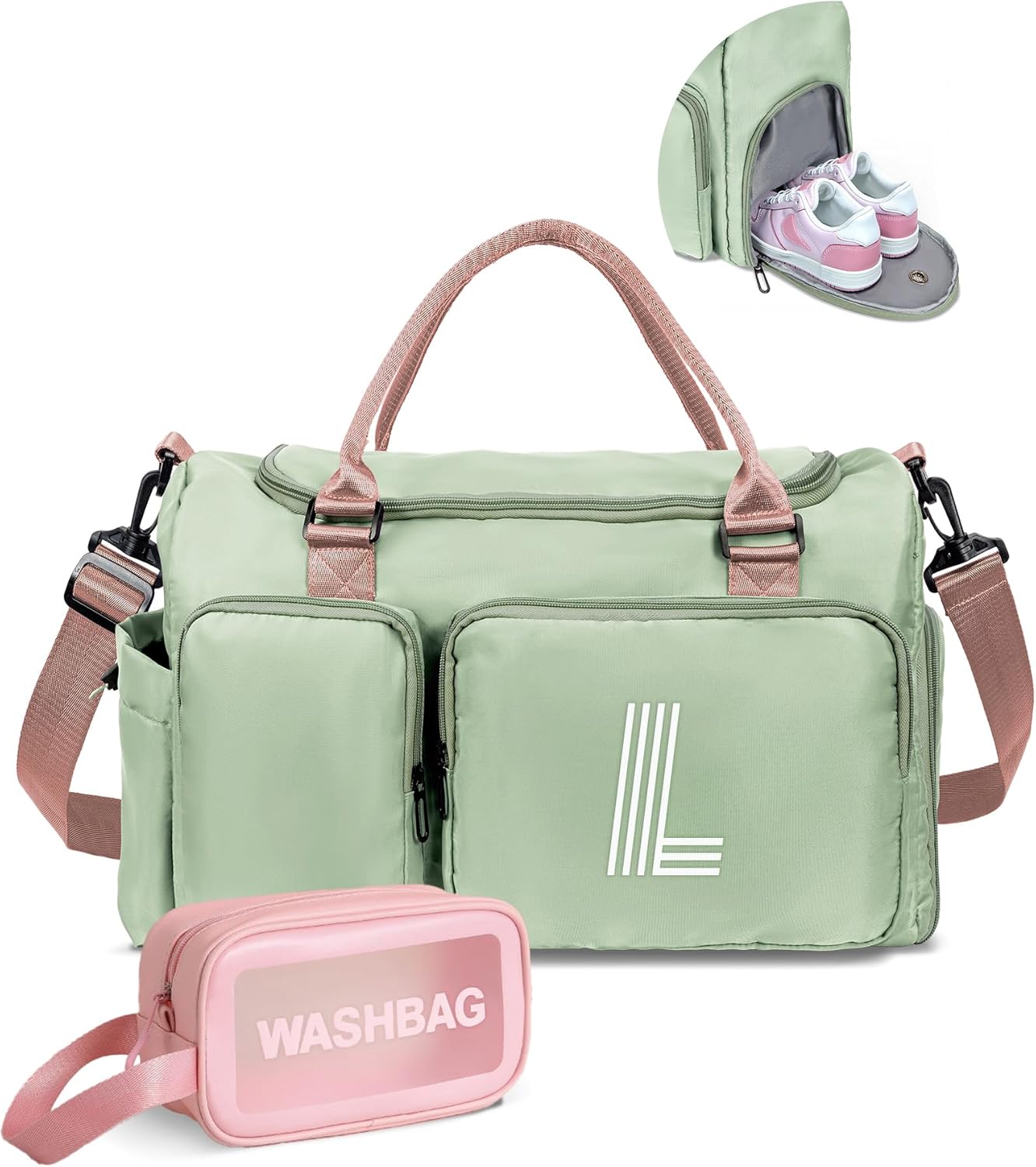 Personalized Initial Travel Duffle Bag for Girls' Birthdays