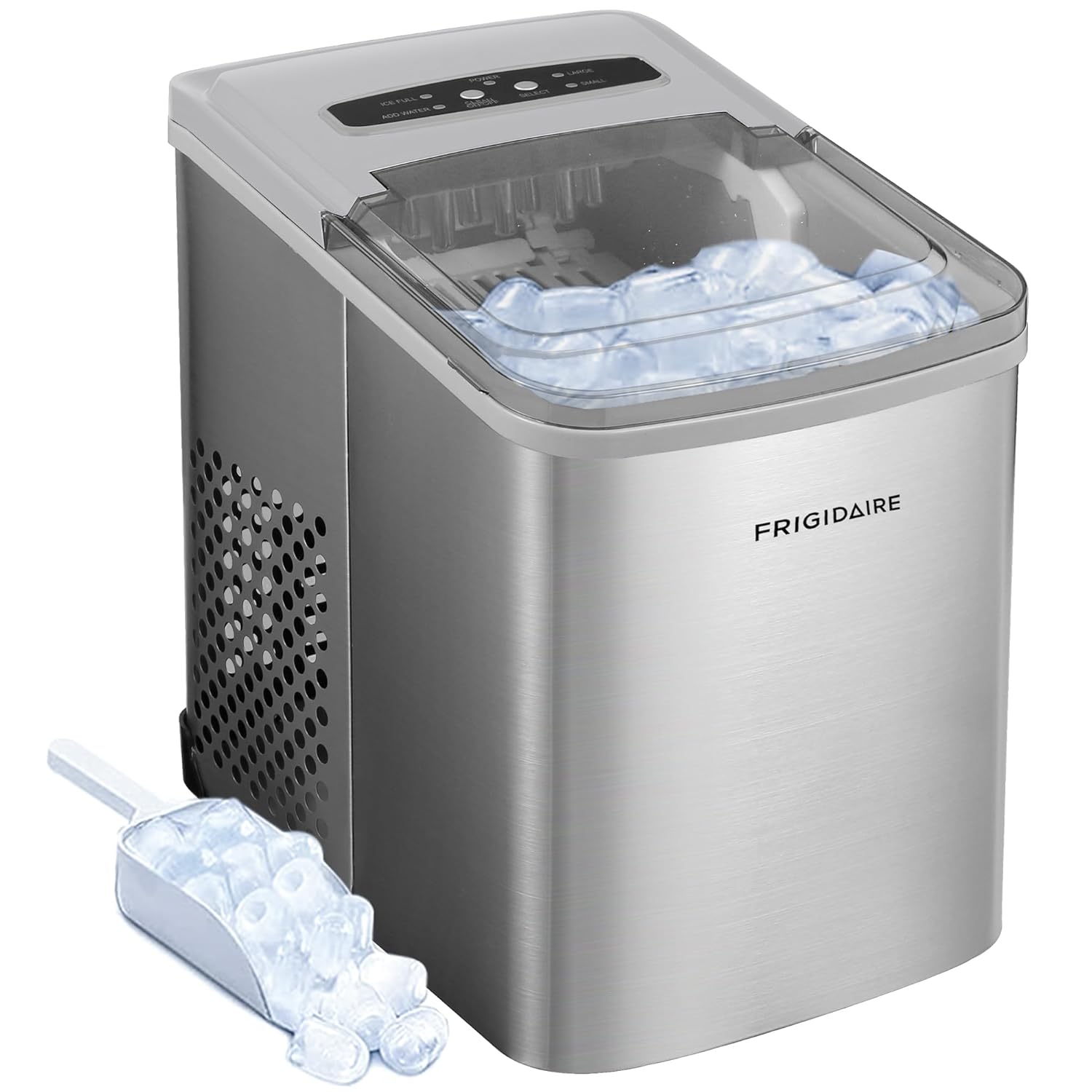 Frigidaire Portable Ice Maker: 26lbs Daily Ice Production