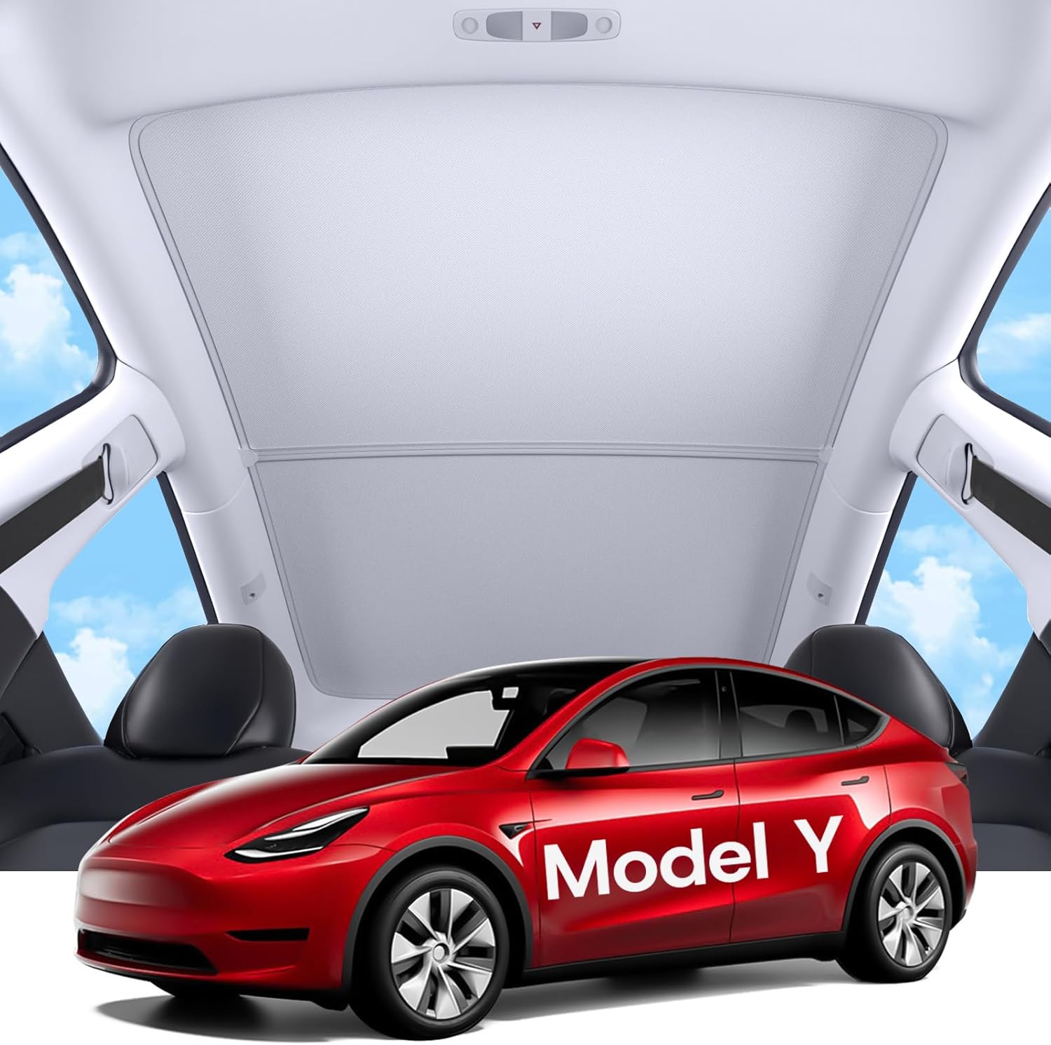 Magnetic Nano Ice-Crystal Sunshade Roof for Tesla Model Y 2025