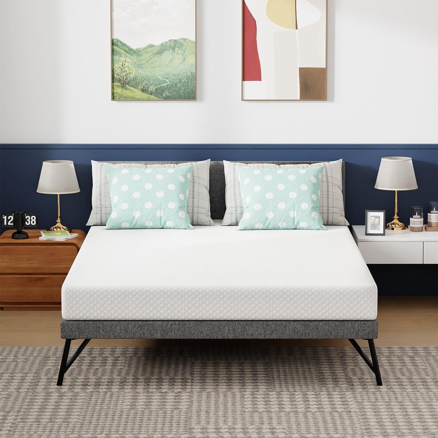 6 Inch Full Gel Memory Foam Mattress for Cool Sleep Comfort