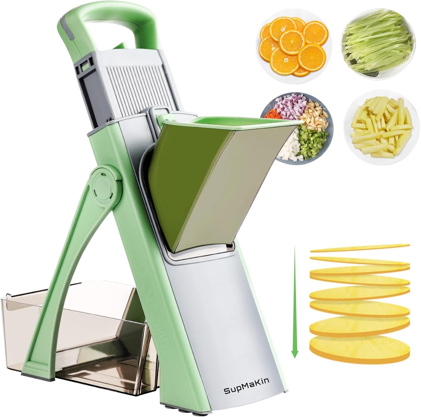 Upgrade Safe Mandoline Slicer for Effortless Vegetable Prep