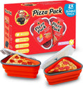 Reusable Pizza Storage with 5 Microwavable Trays - BPA-Free