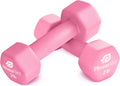 Neoprene Coated Workout Dumbbells Set of 2 - Anti Roll Non Slip Grip