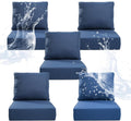 Luxury 6in Thicker Outdoor Chair Cushion 5 Sets - Plush Waterproof