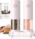 Salt and Pepper Grinder Set Birthday Gifts for Mom - Electric Pink Set